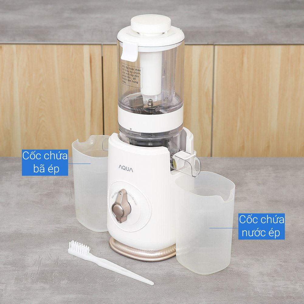 Máy ép chậm AQUA AQS-JSJ0901RW-VN Màu Trắng