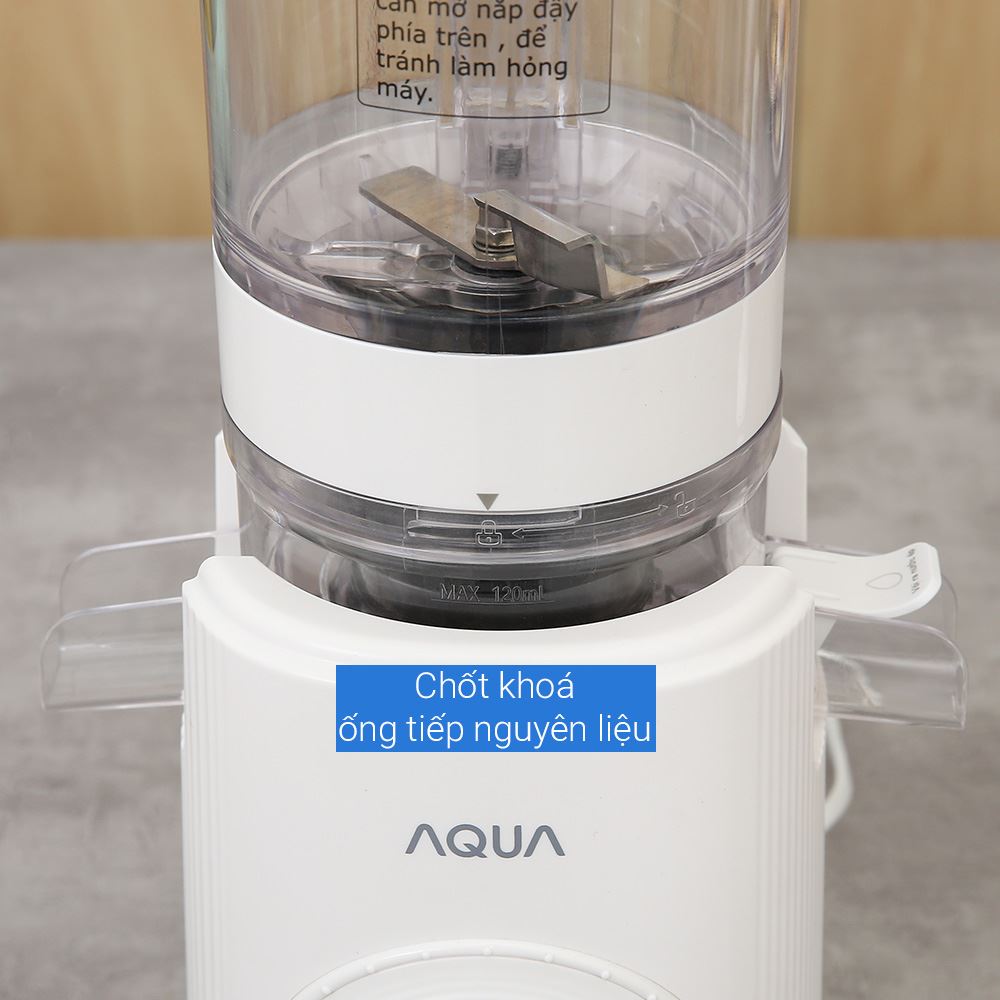 Máy ép chậm AQUA AQS-JSJ0901RW-VN Màu Trắng