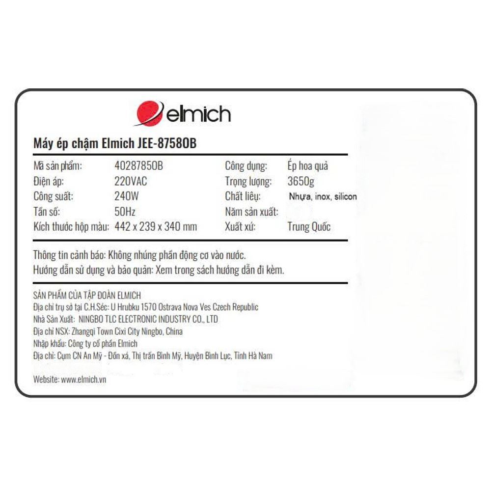 Máy ép chậm Elmich JEE-8758OB Màu Xanh