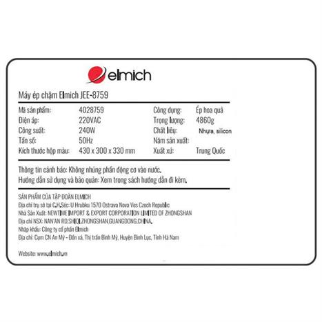 Máy ép chậm Elmich JEE-8759 Màu Xám