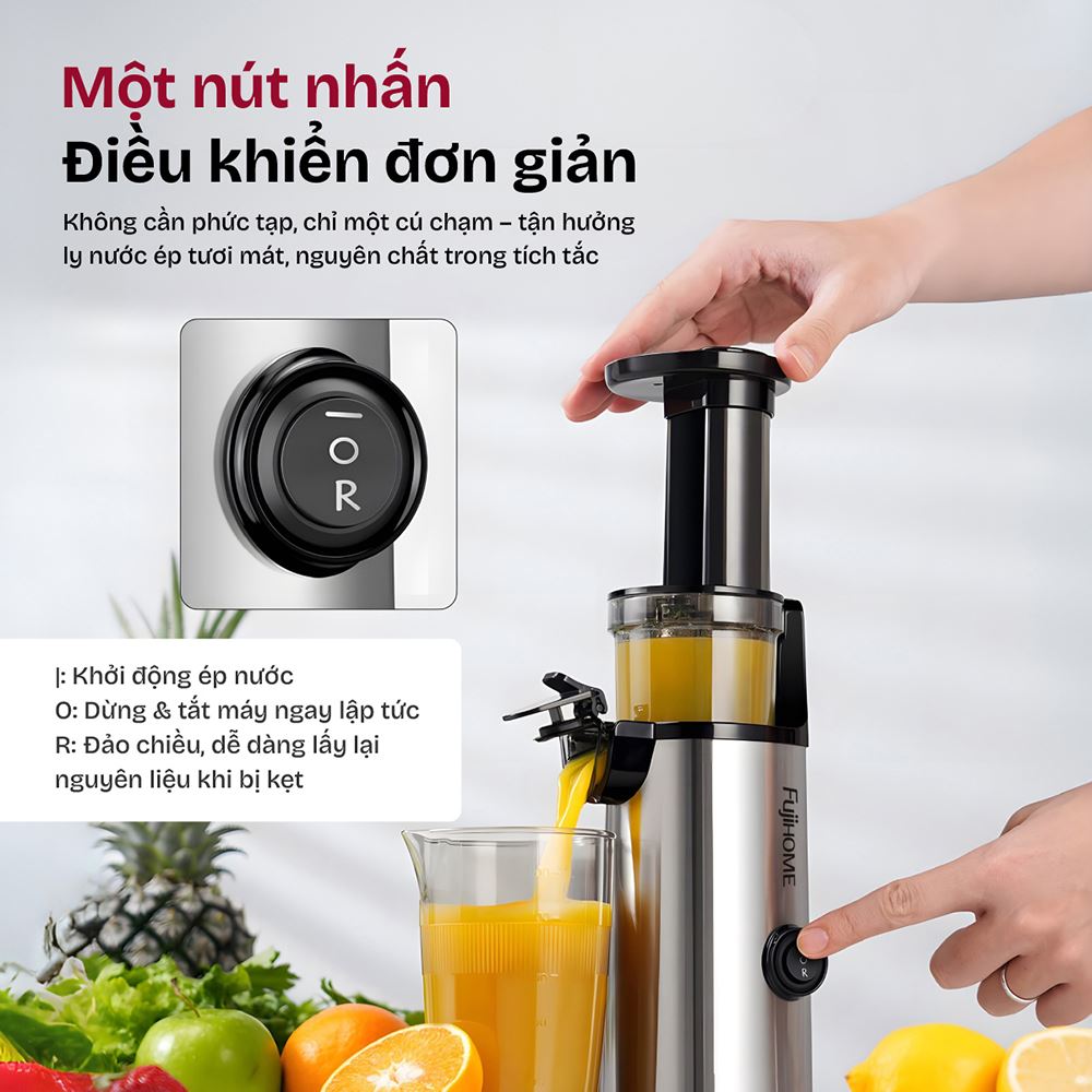 Máy ép chậm FUJIHOME SJ08 Màu Đen