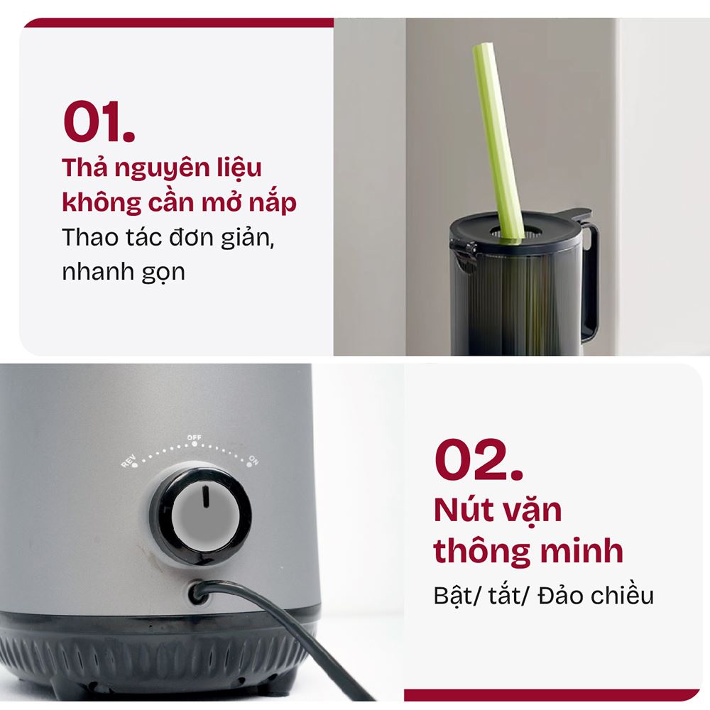 Máy ép chậm FUJIHOME SJ16 Màu Đen