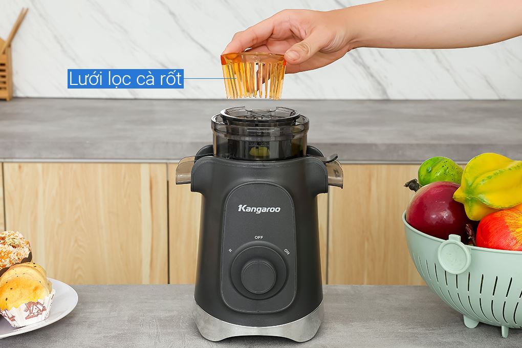 Máy ép chậm Kangaroo KGSJ15M1G Màu Ghi đen