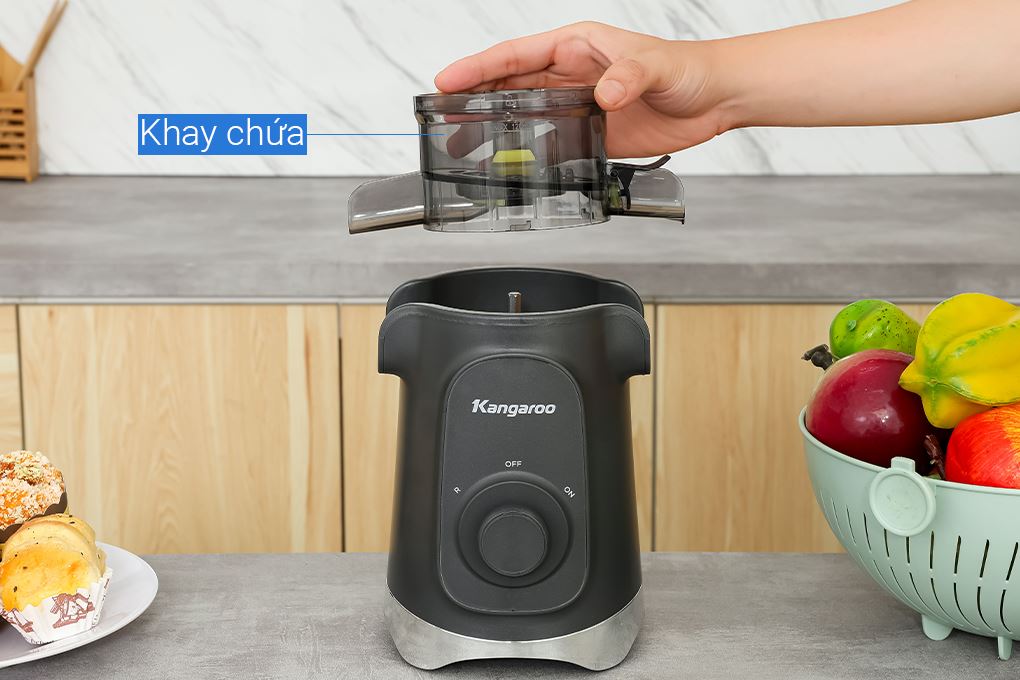 Máy ép chậm Kangaroo KGSJ15M1G Màu Ghi đen