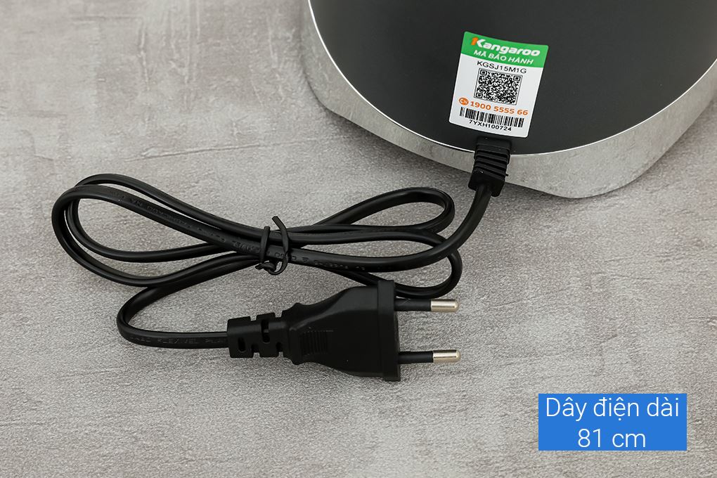 Máy ép chậm Kangaroo KGSJ15M1G Màu Ghi đen