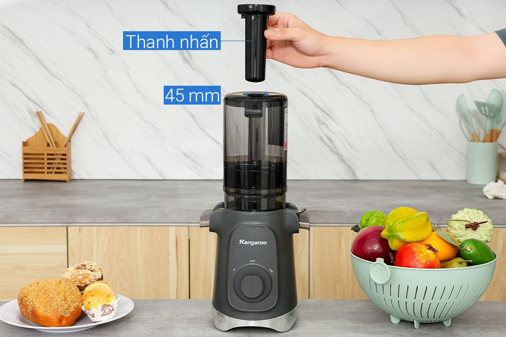 Máy ép chậm Kangaroo KGSJ15M1G Màu Ghi đen