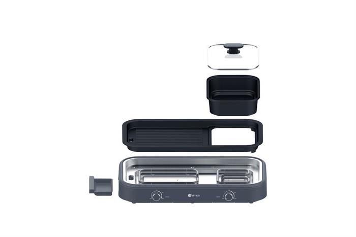 Bếp nướng lẩu đa năng Elmich HGE-3908 Màu Đen