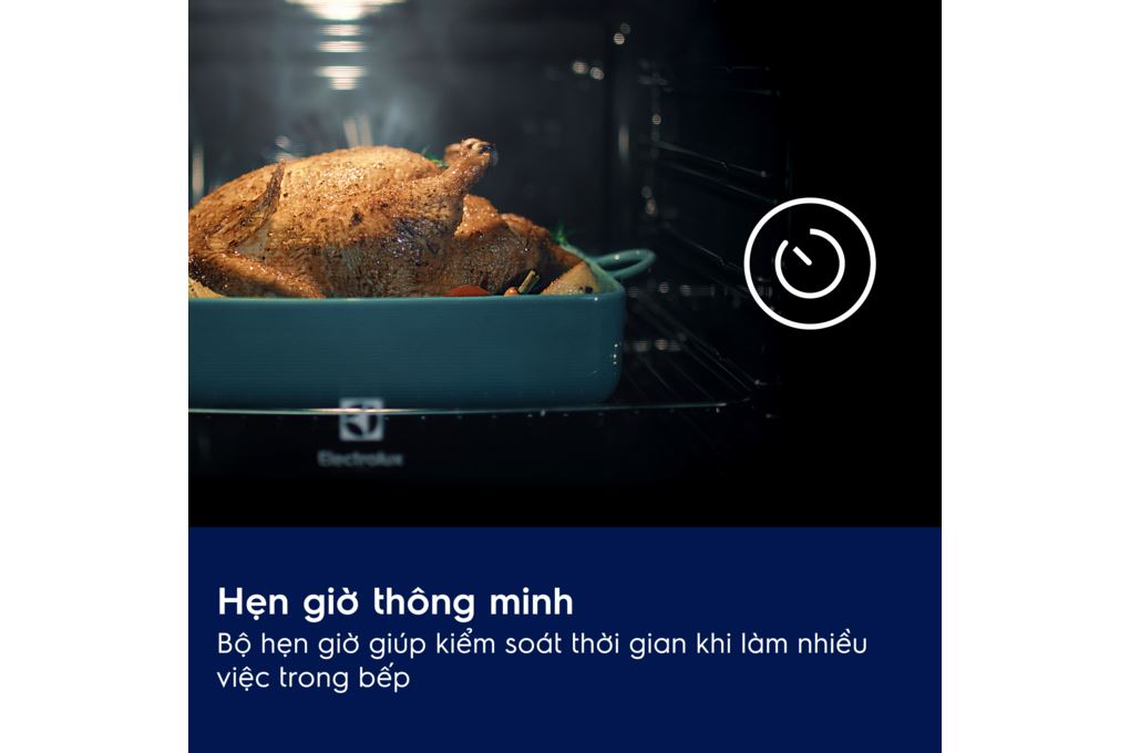 Lò nướng âm Electrolux KOHHE00BX 65 lít Màu Bạc