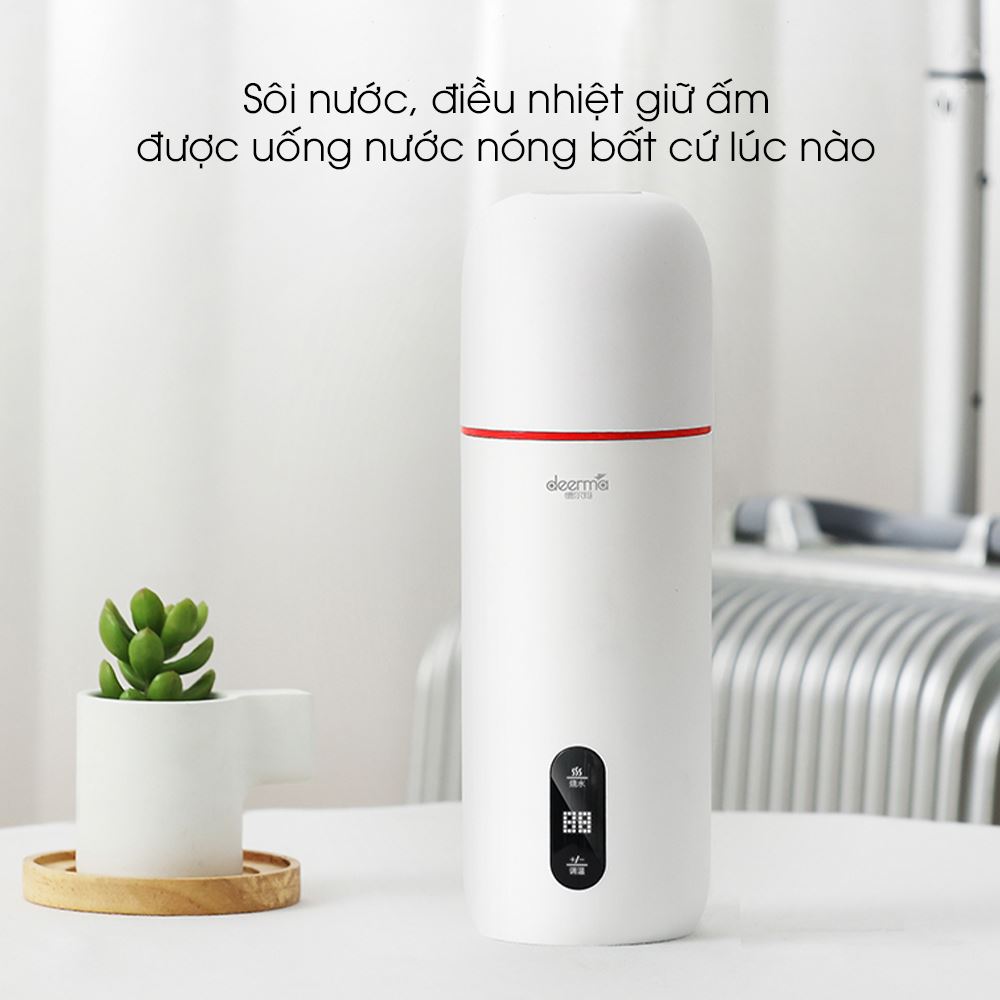 Bình giữ nhiệt Deerma DEM DR035 với công nghệ đun sôi 3 chiều giúp nước nóng nhanh chóng