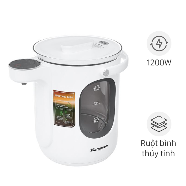 Bình thuỷ điện Kangaroo KGT3G 3 lít