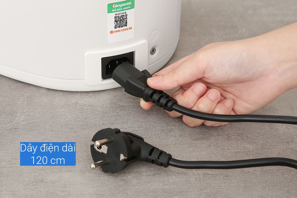 Bình thuỷ điện Kangaroo KGT32G 3.2 lít Màu Trắng