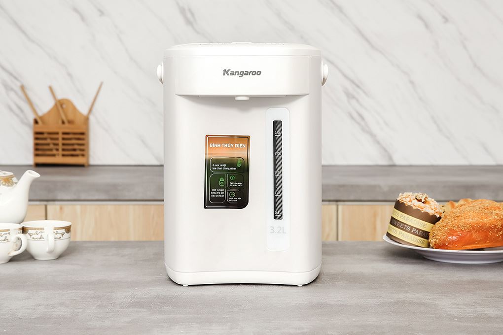 Bình thuỷ điện Kangaroo KGT32G 3.2 lít Màu Trắng