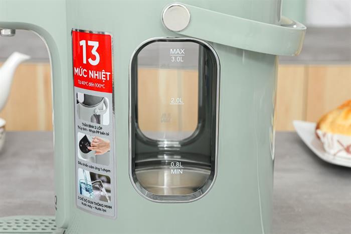 Bình thủy điện Sunhouse SHD1445 3 lít Màu Xanh ngọc