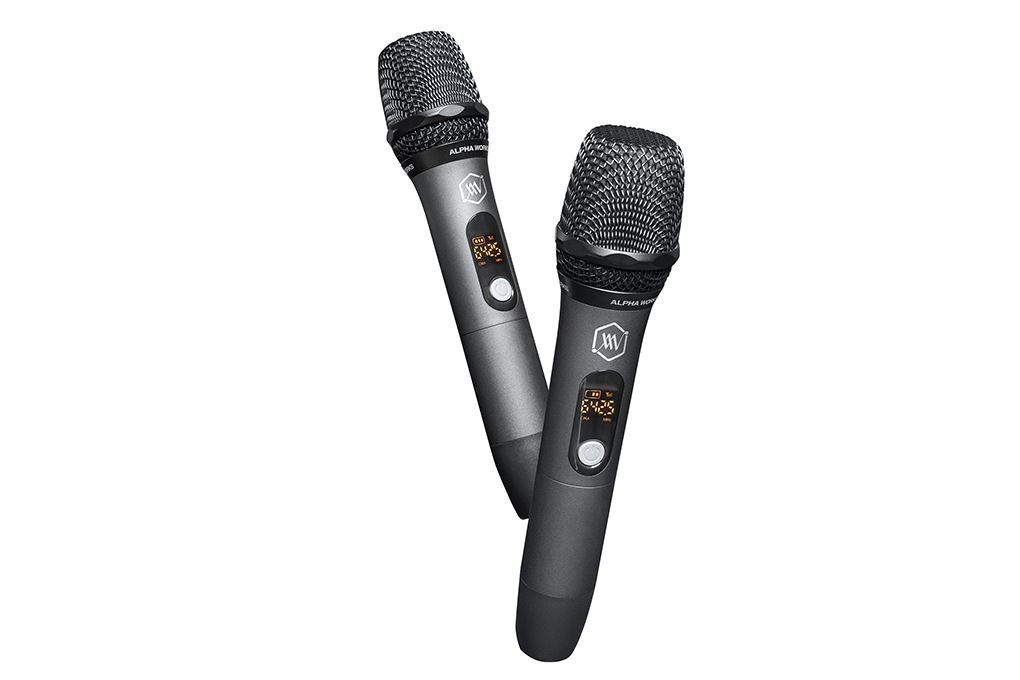 Cặp micro không dây Alpha Works AW-A6 Màu Đen