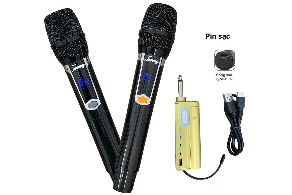 Cặp micro không dây Jammy U10/20 Màu Đen