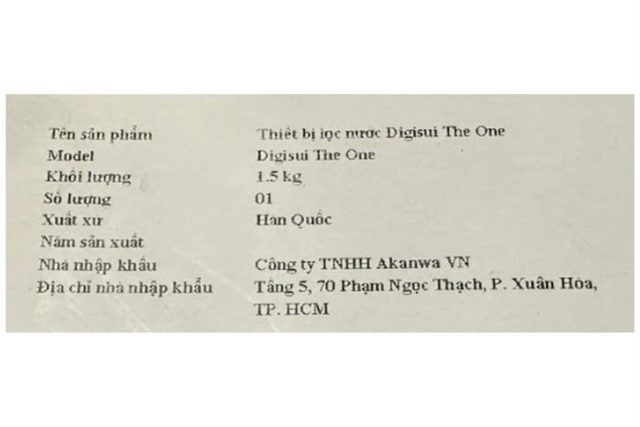 Bộ tiền xử lý nước Digisui The One Màu Trắng