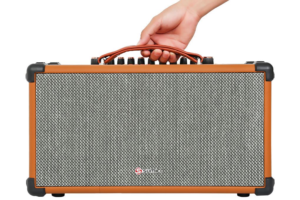 Loa karaoke xách tay Sumico BT-S52 100W Màu Nâu