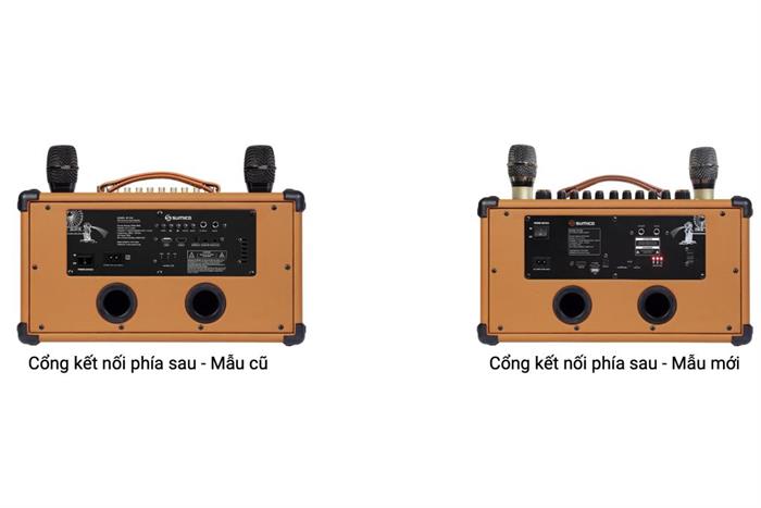 Loa karaoke xách tay Sumico BT-S52 100W Màu Nâu