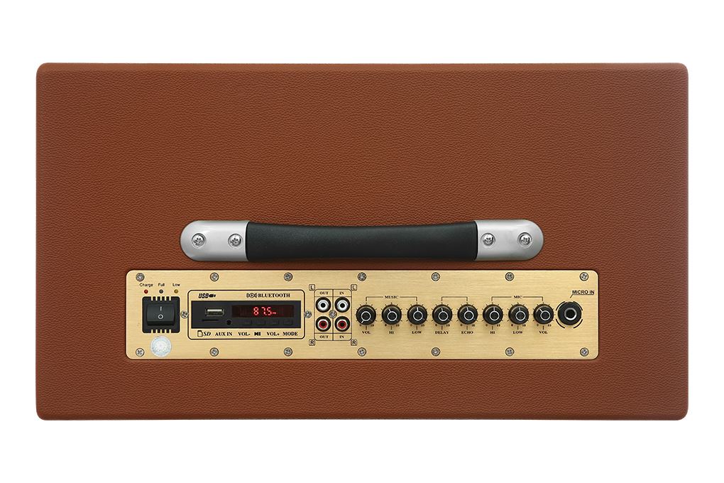 Loa karaoke xách tay Zenbos K-260 350W Màu Nâu