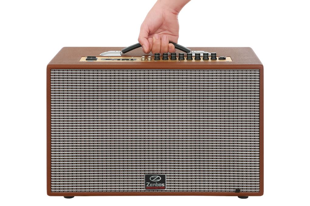 Loa karaoke xách tay Zenbos K-260 350W Màu Nâu