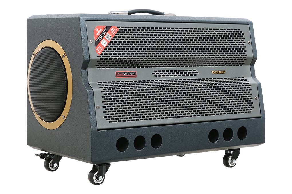 Loa karaoke xách tay BOBOS BM-348XT 1200W Màu Đen - Xám