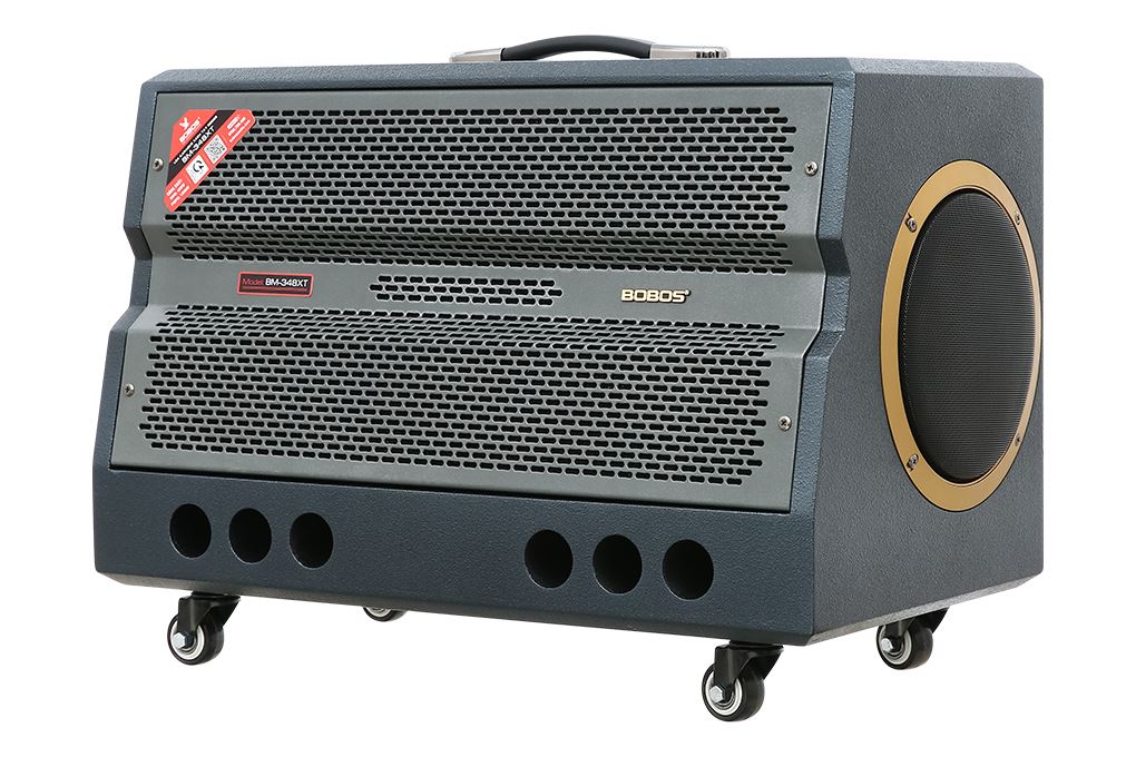 Loa karaoke xách tay BOBOS BM-348XT 1200W Màu Đen - Xám