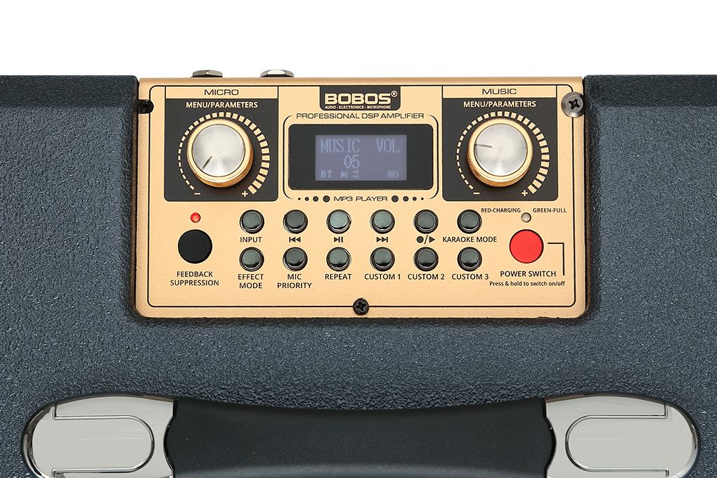 Loa karaoke xách tay BOBOS BM-348XT 1200W Màu Đen - Xám