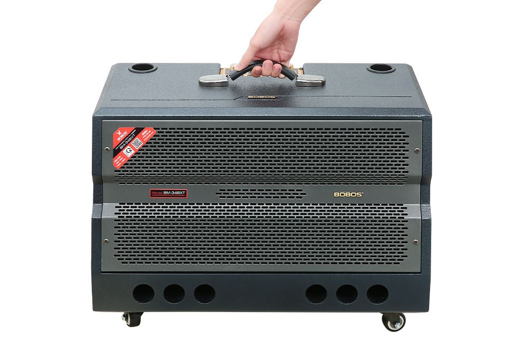 Loa karaoke xách tay BOBOS BM-348XT 1200W Màu Đen - Xám