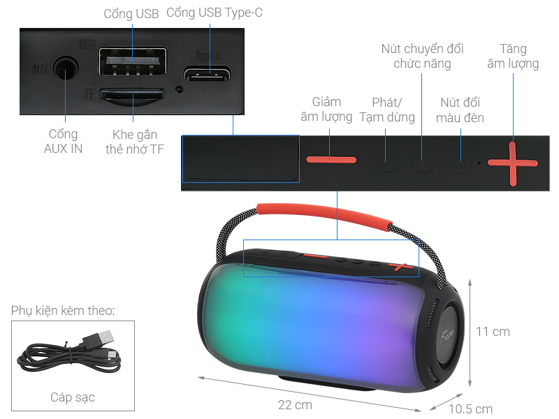 Loa Bluetooth Rezo Pulse E21