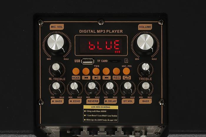 Loa kéo karaoke Mobell MK-6790A 800W Màu Đen