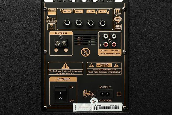 Loa kéo karaoke Mobell MK-6790A 800W Màu Đen