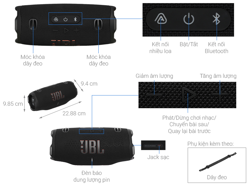 Loa Bluetooth JBL Charge 6