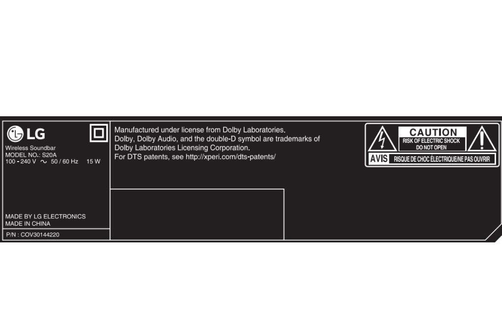 Loa thanh LG S20A 50W Màu Đen