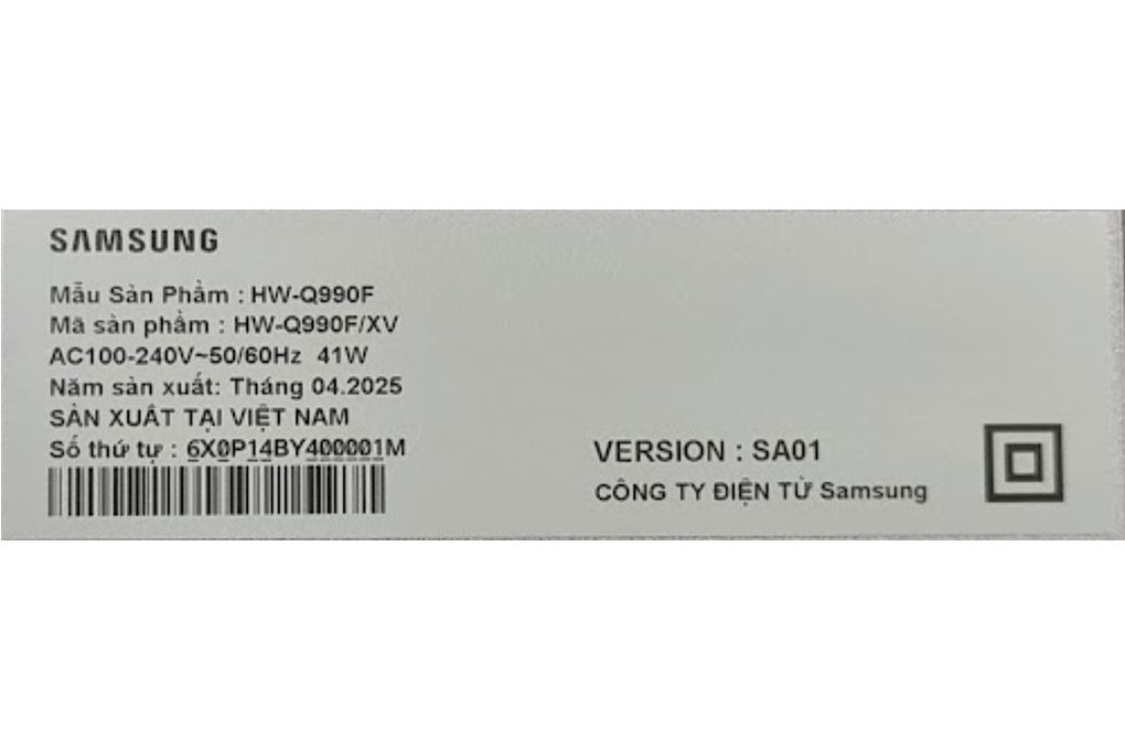 Bộ loa thanh Samsung HW-Q990F/XV 756W Màu Đen