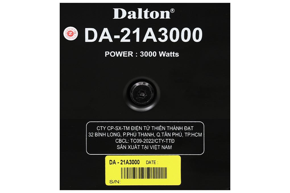 Loa điện karaoke Dalton DA-21A3000 3000W Màu Đen