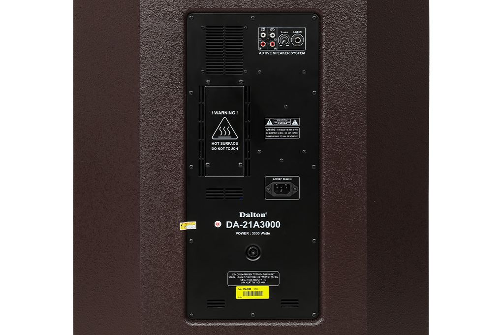 Loa điện karaoke Dalton DA-21A3000 3000W Màu Đen