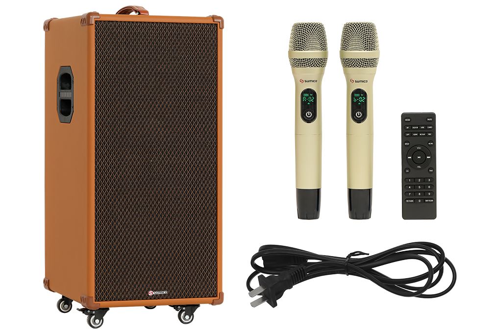 Loa kéo Karaoke Sumico Touring 1026 400W Màu Nâu