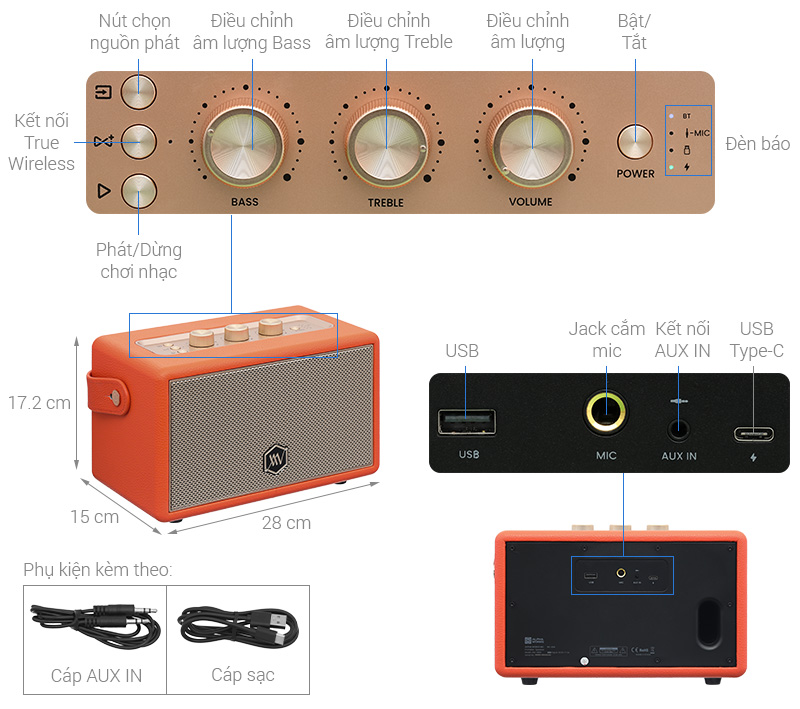Loa Bluetooth Alpha Works AW-W89