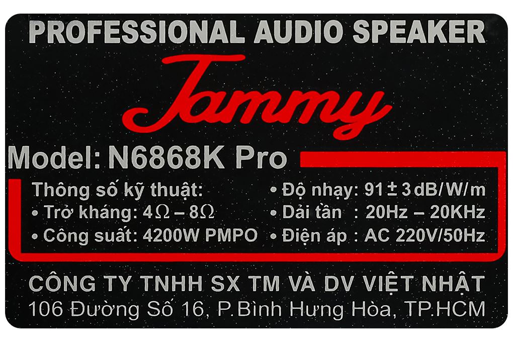 Loa điện karaoke Jammy N6868K Pro 4200W - 14