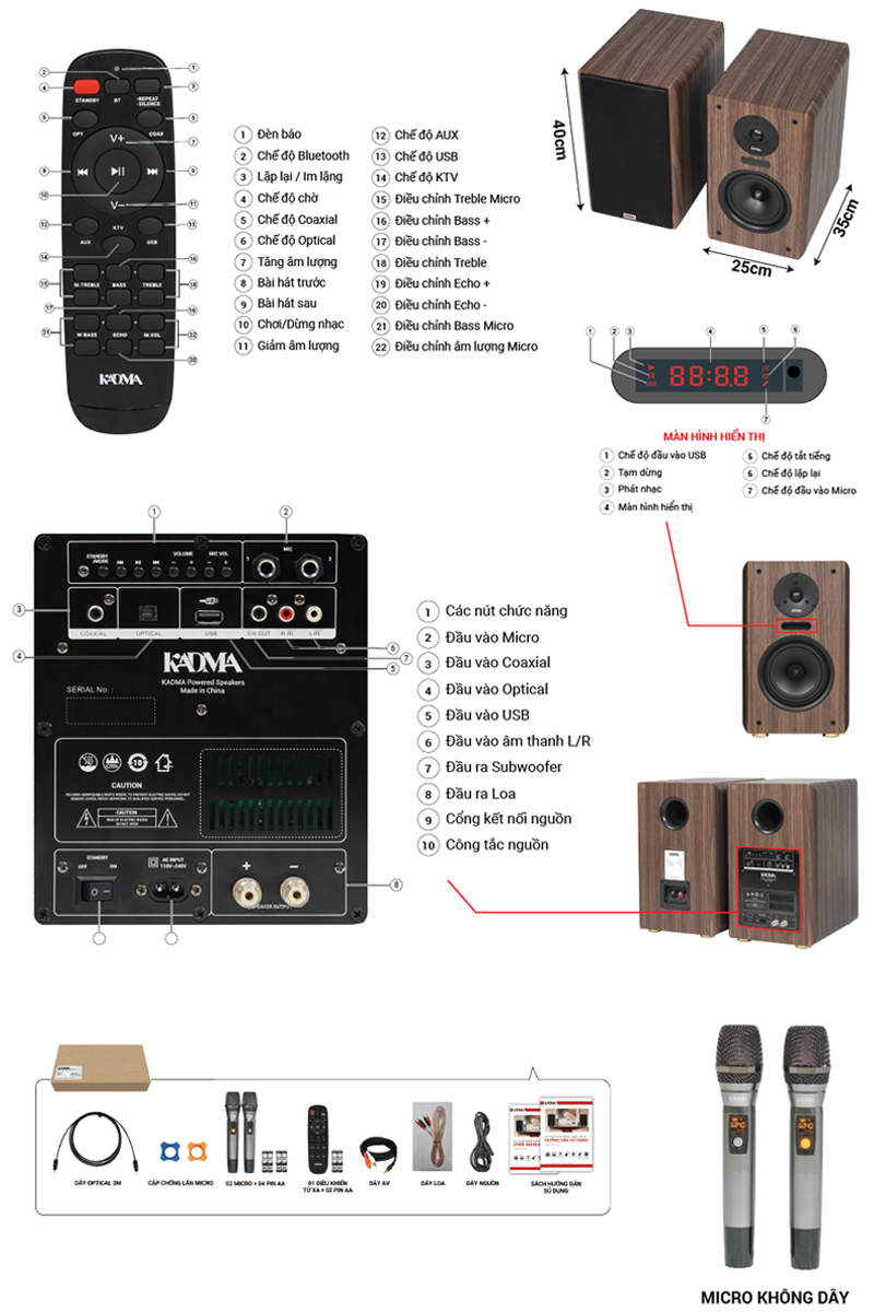 Cặp loa Bluetooth KADMA KM-BS36i