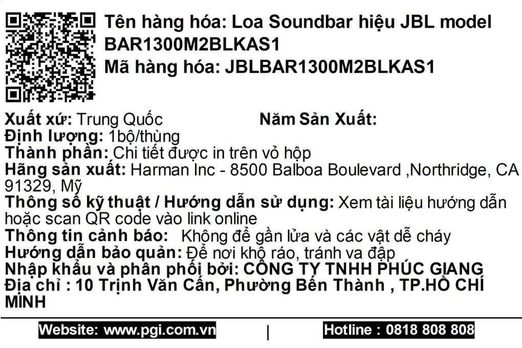 Bộ loa thanh JBL Bar 1300MK2 2470W - 10