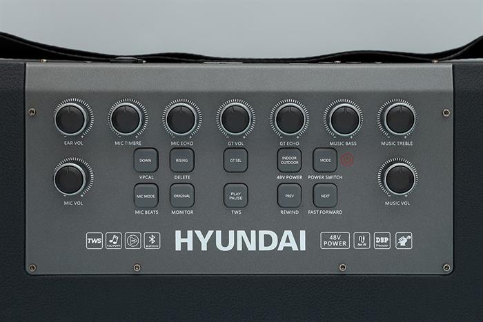 Loa Bluetooth karaoke Hyundai H9S 300W Màu Đen