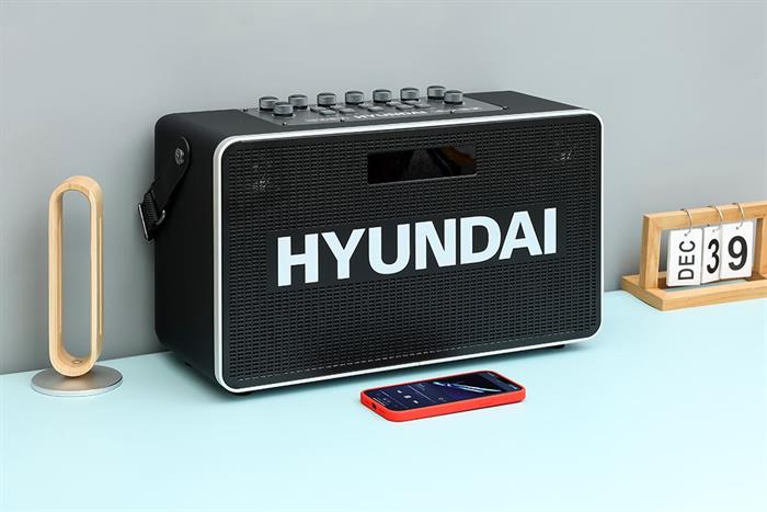 Loa Bluetooth karaoke Hyundai H9S 300W Màu Đen