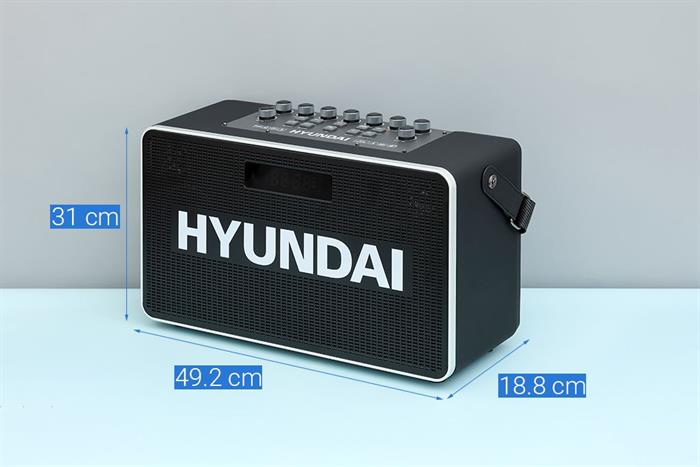 Loa Bluetooth karaoke Hyundai H9S 300W Màu Đen