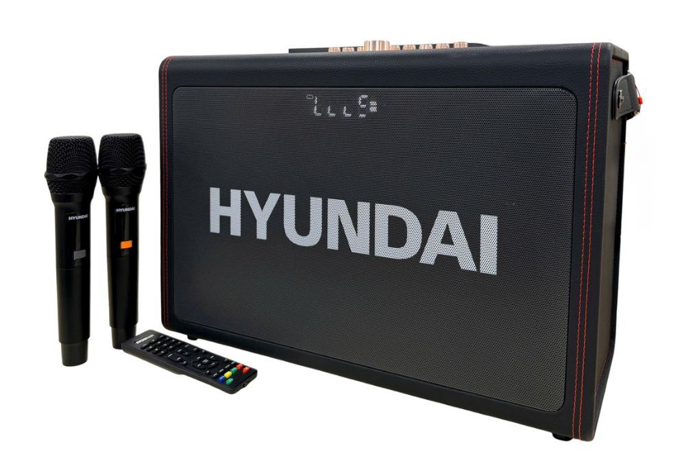 Loa Bluetooth karaoke Hyundai H10 300W Màu Đen