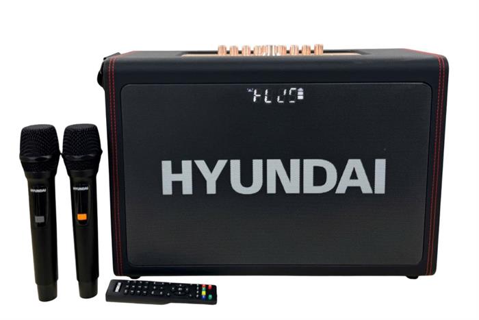 Loa Bluetooth karaoke Hyundai H10 300W Màu Đen