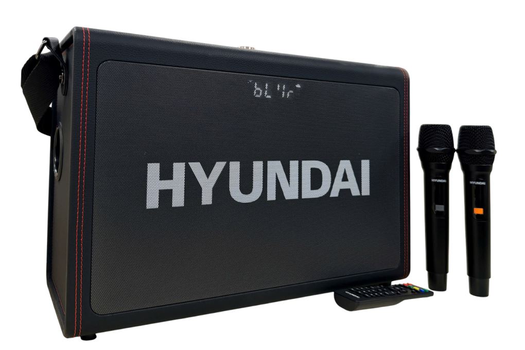 Loa Bluetooth karaoke Hyundai H10 300W Màu Đen