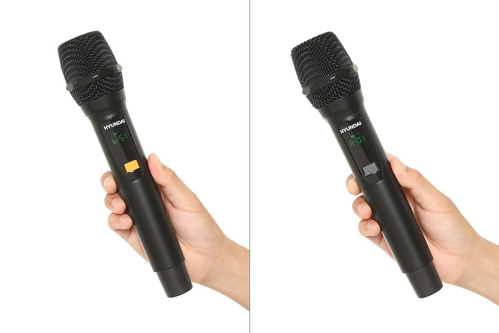 Loa Bluetooth karaoke Hyundai HD18 200W Màu Đen
