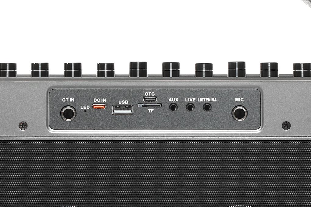 Loa Bluetooth karaoke Hyundai HD18 200W Màu Đen