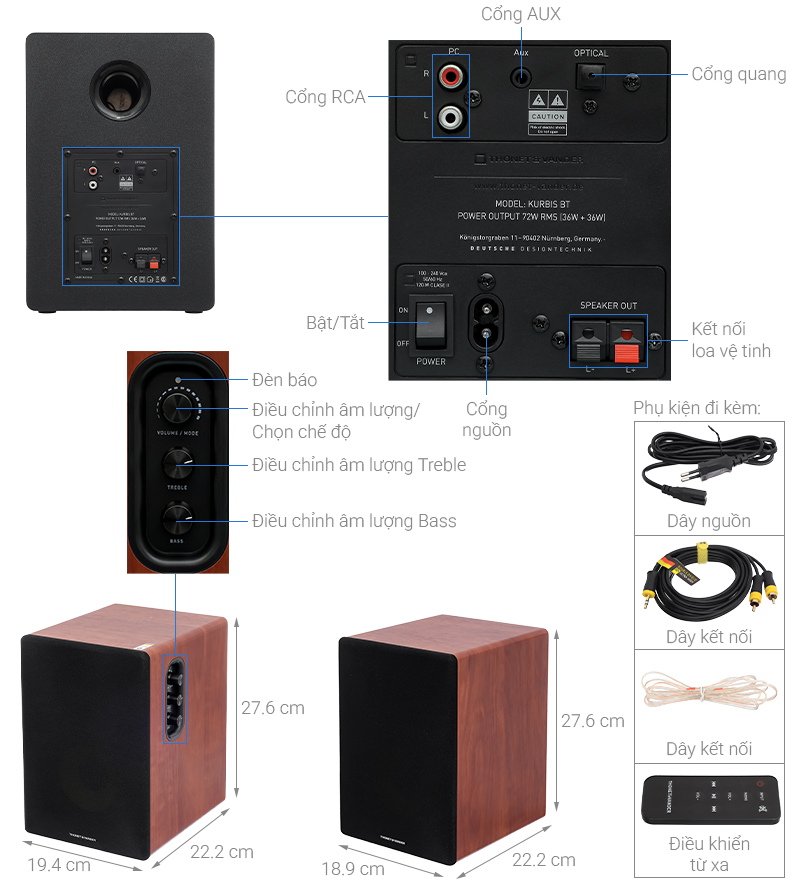Loa vi tính Bluetooth Thonet & Vander Kurbis Cinema
